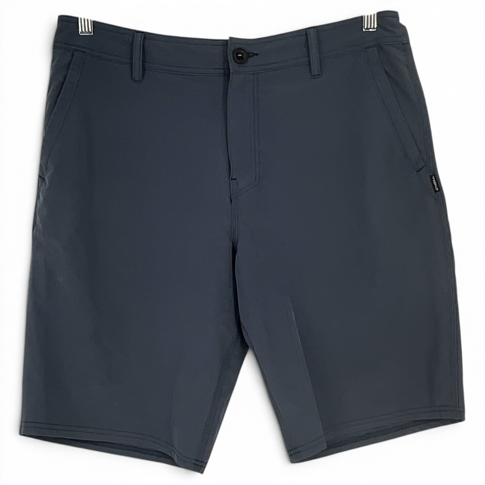 O'Neill Hybrid Shorts Mens 34 Blue Grey Quick Dry Stretch Boardshorts